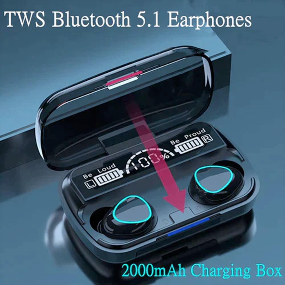 M10 TWS Bluetooth 5.1 Earphones Audio Earbuds