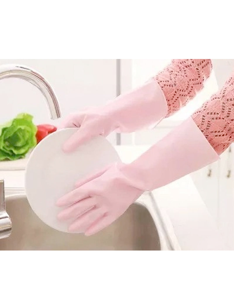 Waterproof Rubber And Plastic Glove